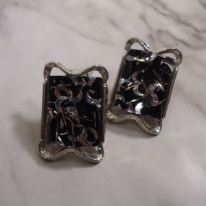 PAM confetti glitter clip on earrings